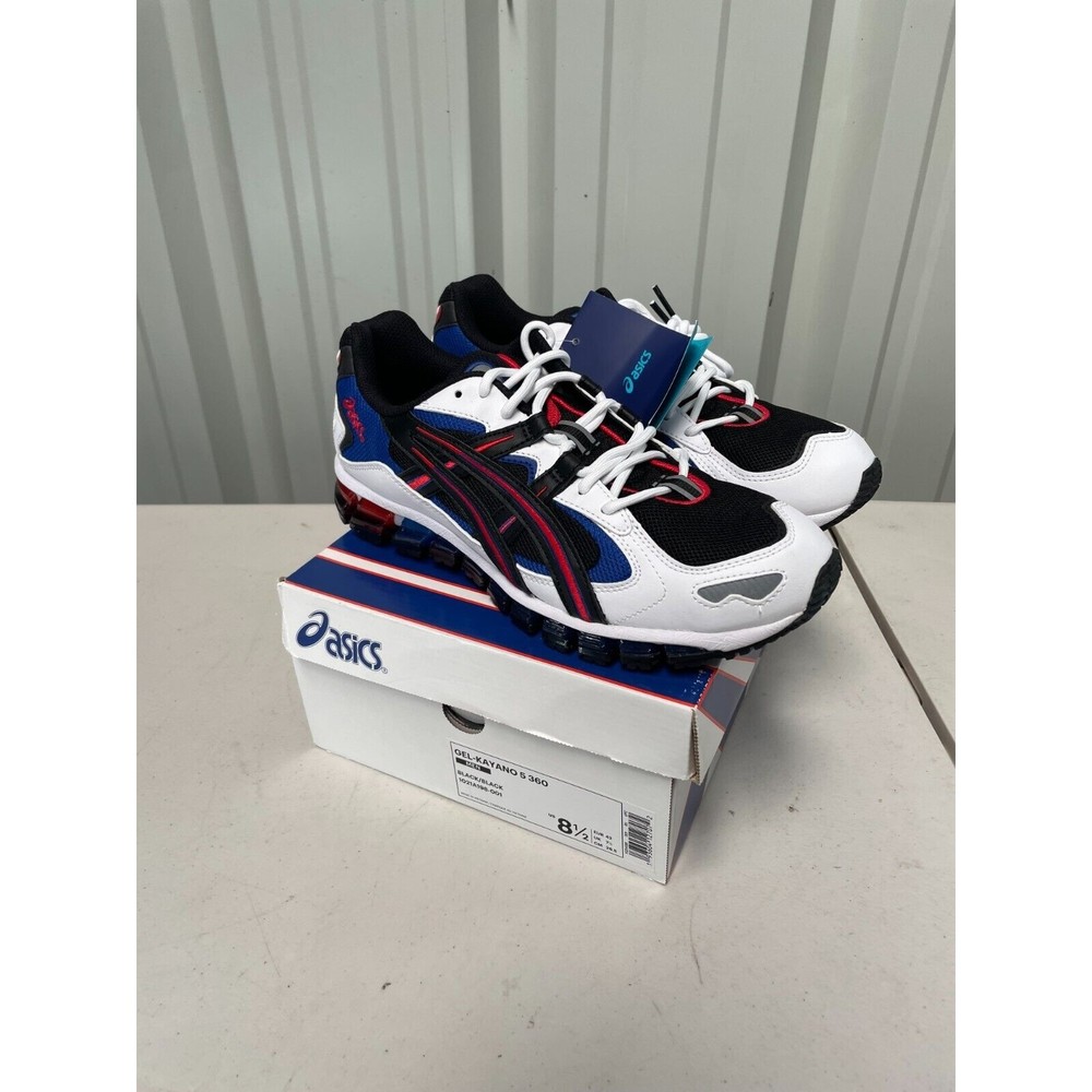 Asics Gel Kayano 5 360 Mens Sneakers Shoes Size 8.5 1021A198-001 NEW Black Blue